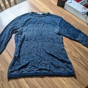 Liz Claiborne Collection women's Medium navy blue and sparkles pullover sweater